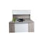 We'Re It Desk Set, 65 H, 113 W X Laminate, Gray UPBFU7248FG - alternate 2